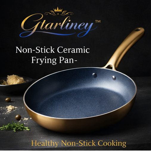 Gtarliney™ Non-Stick Ceramic Frying Pan - 10-inch, Healthy cooking, easy cleanup, breakfast meals
