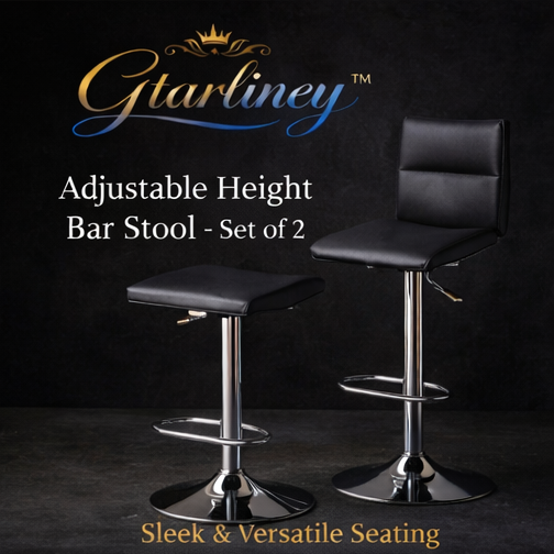 Gtarliney™ Adjustable Height Bar Stool - Set of 2 Kitchen islands, home bars, contemporary spaces